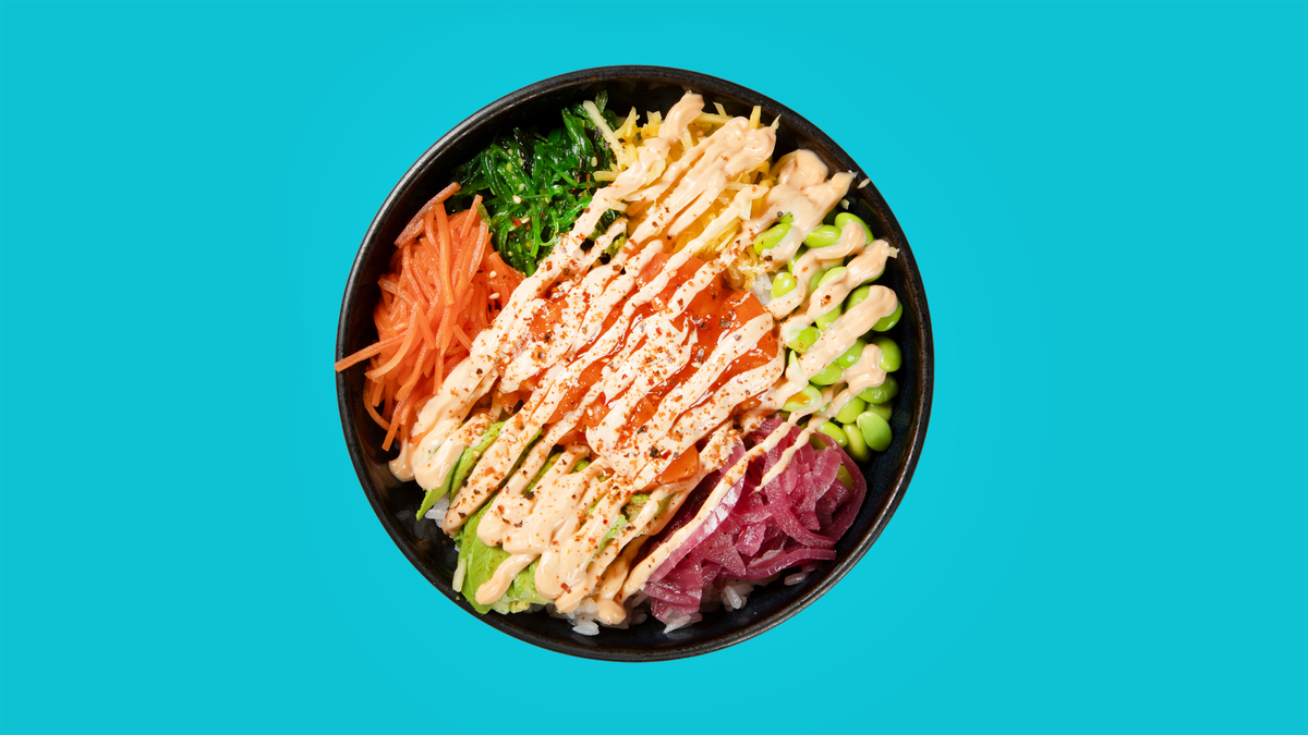 Spicy salmon Pokebowl