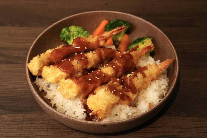 D6. Shrimp Tempura Teriyaki