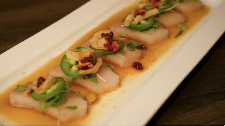 SS4. Yellowtail Crudo (6 Pieces)