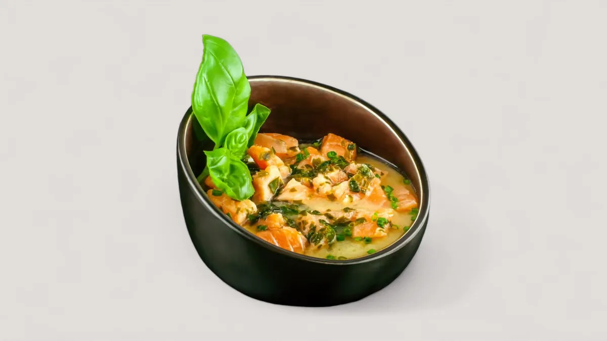 Lachssuppe