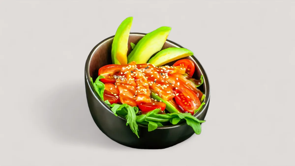 Sake Sashimi Salat