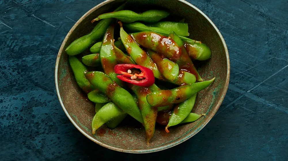 Spicy edamame