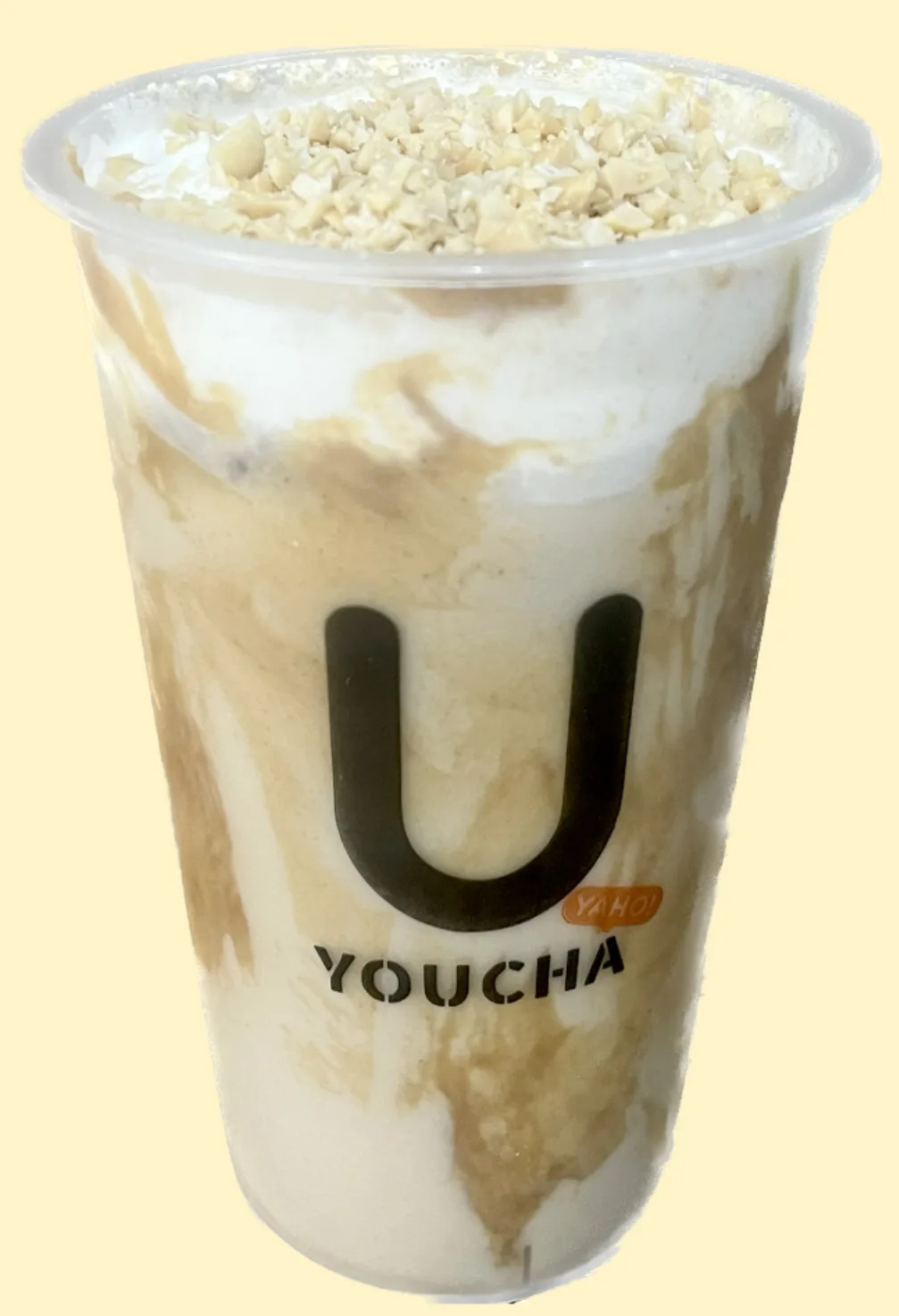 PEANUT COFFE MILK TEA (WITH MILK CAP)