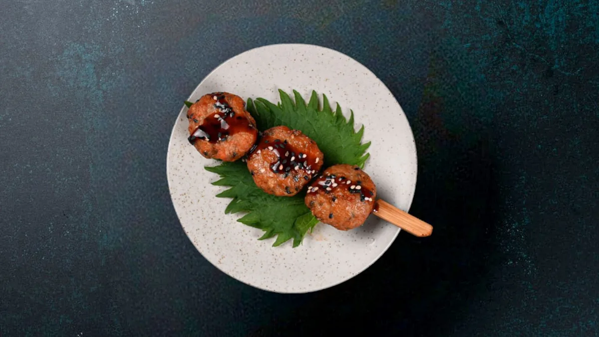 Kyllingekødboller Teriyaki