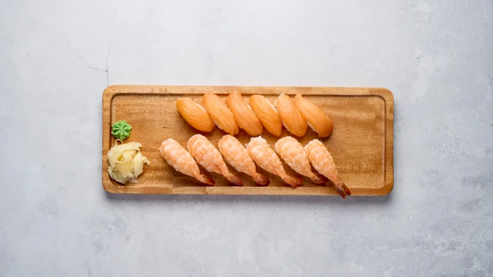 Nigiri Lax/Räkor - 20 bitar