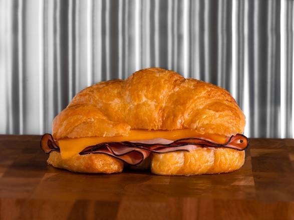 HAM and CHEESE ON CROISSANT