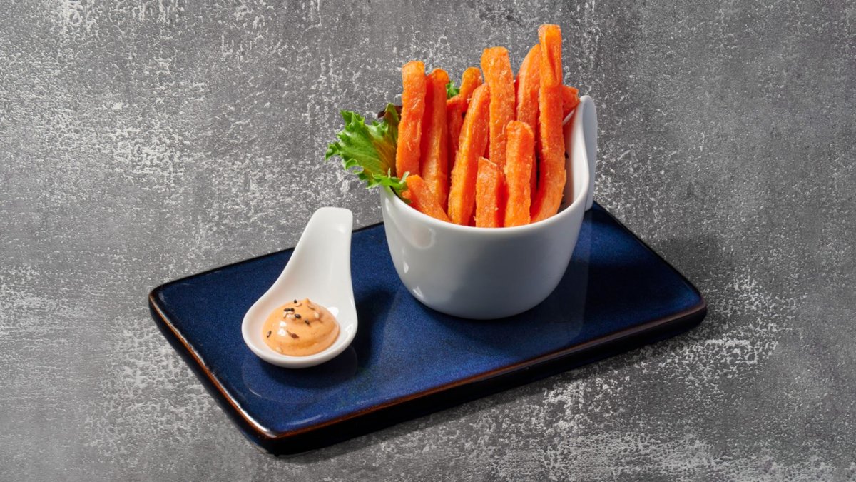 28G. Sød Kartoffel pommes frites (V)
