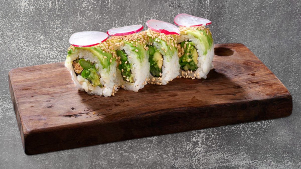 64. Kaburimaki-  Vegetar Tempura (8 stk) (V)