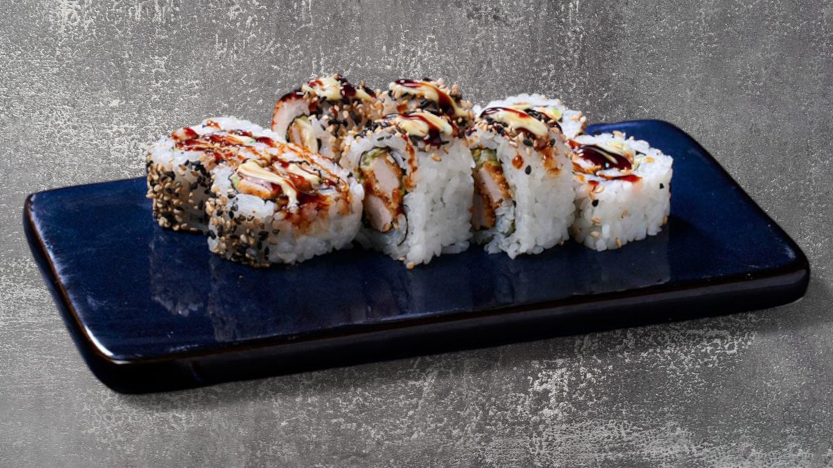 77. Uramaki Pork Chop (8 stk)