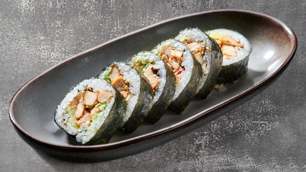 84. Futomaki Teriyaki Kylling (6 stk)