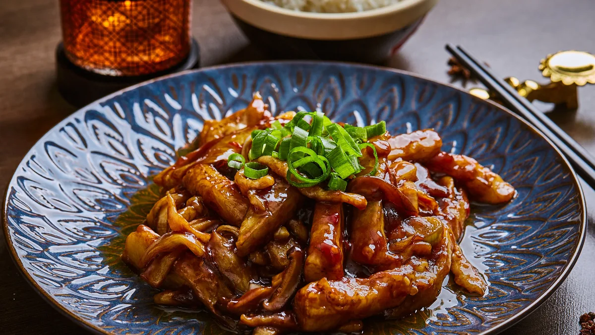 Braised eggplant (vegetar)🌶️