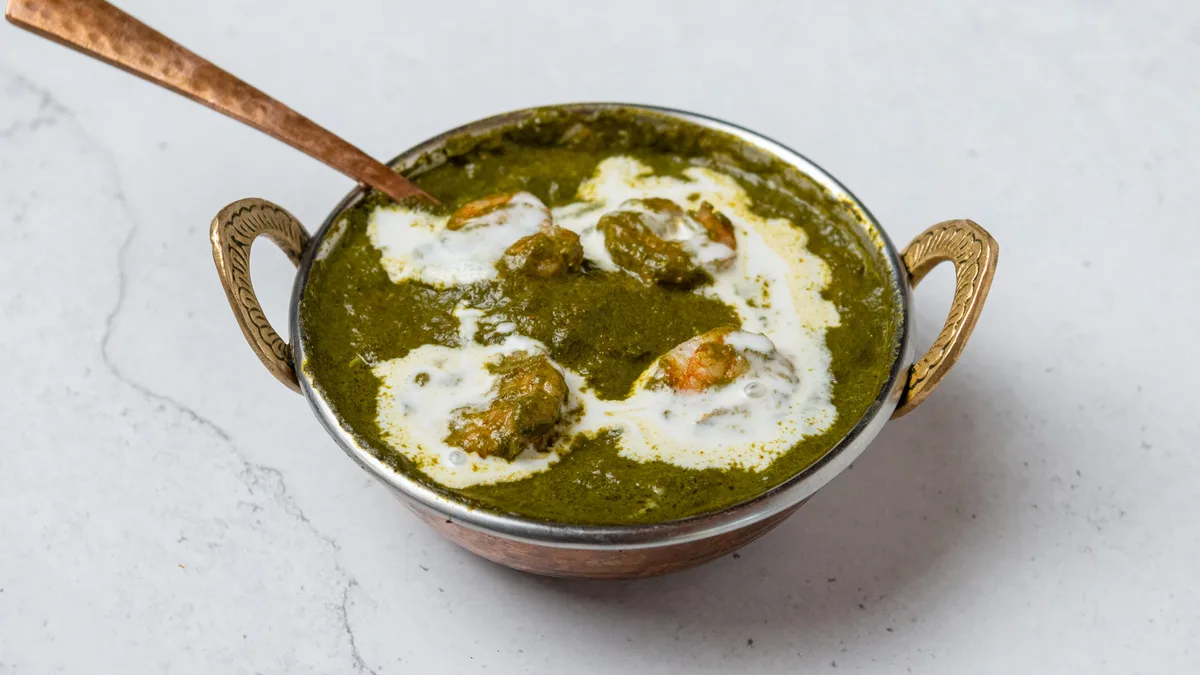 107.Prawns Saag Wala