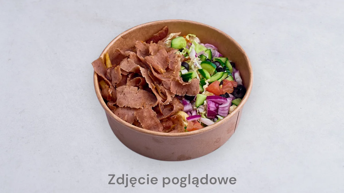 Sałatka z kebabem