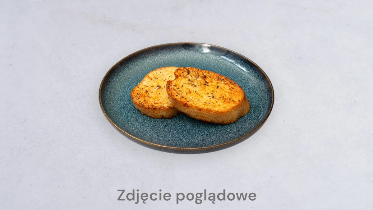 Grzanki z masłem czosnkowym i serem