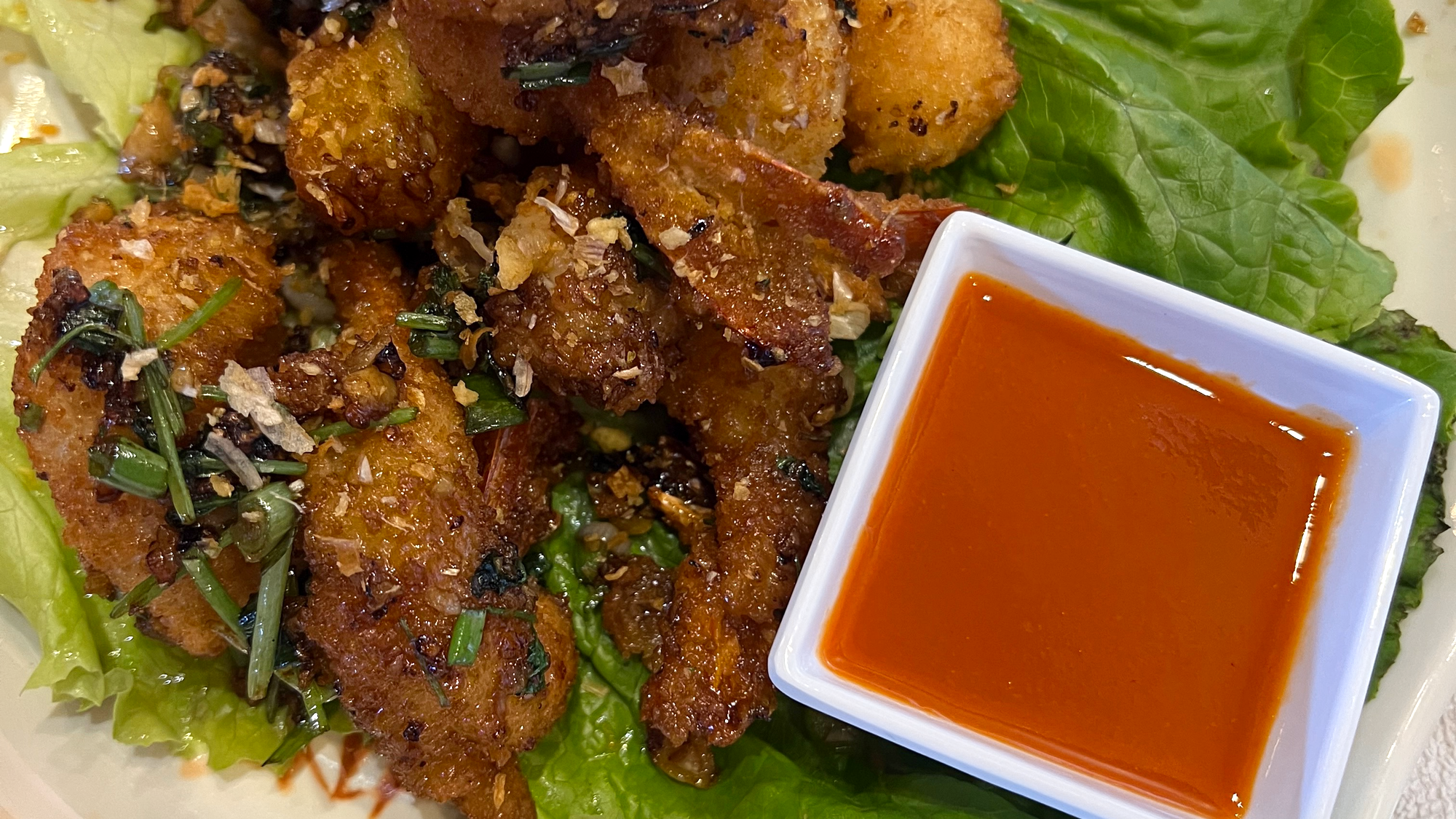 029. Shrimp Breaded Garlic Sauce