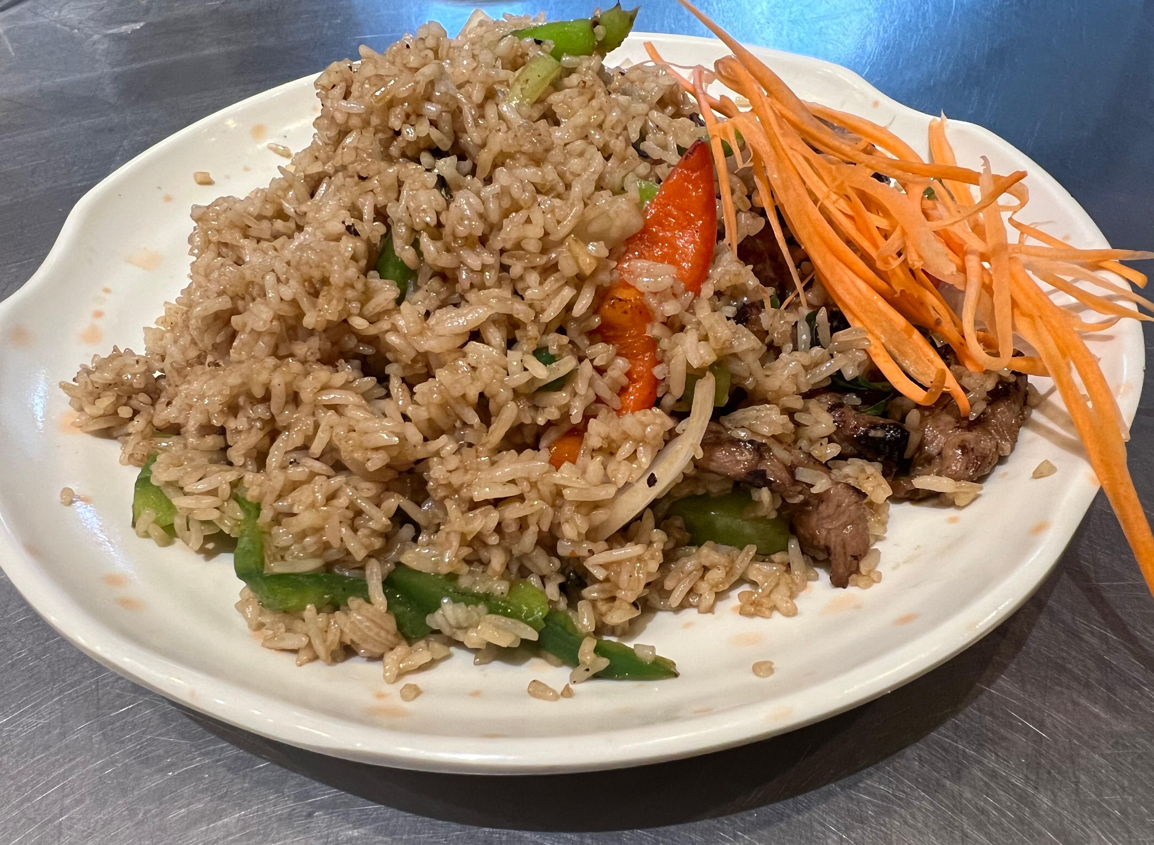 071. Pork Shoulder Basil Fried Rice