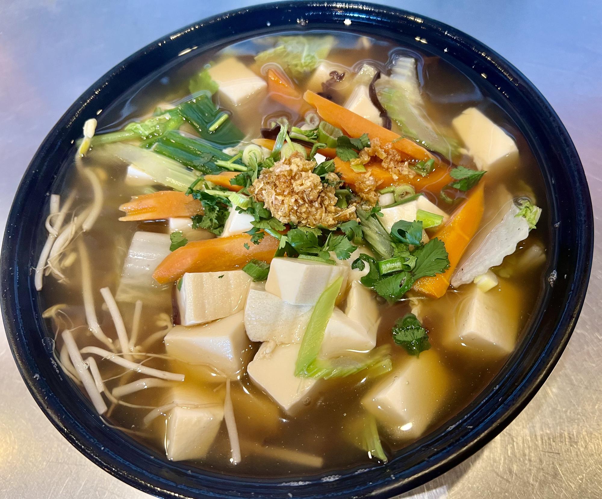 099. Veggie Noodle Tofu Mushroom Noodle Soup