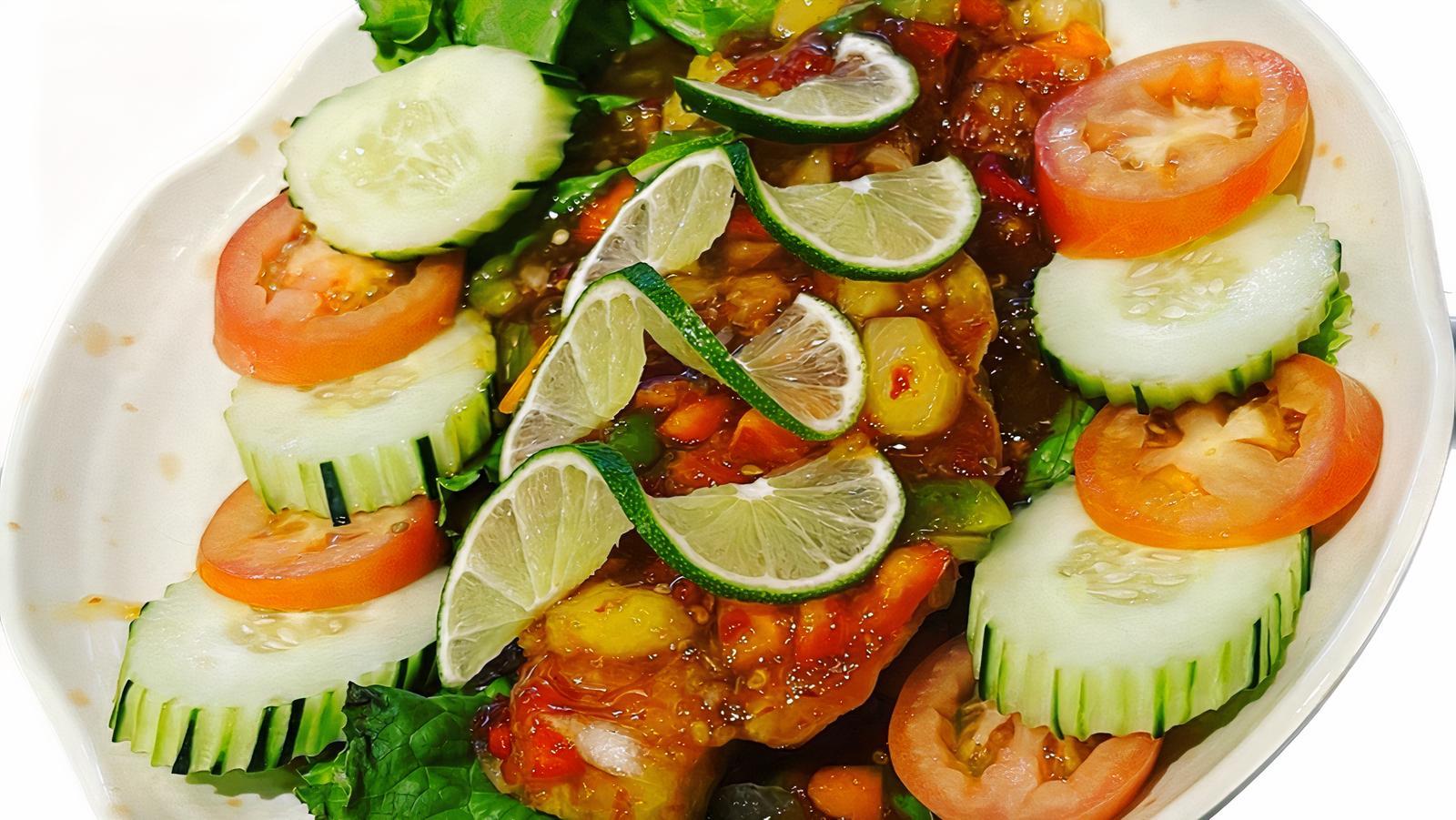 S02. Deep-Fried Swai Fish with Sweet and Sour Sauce
