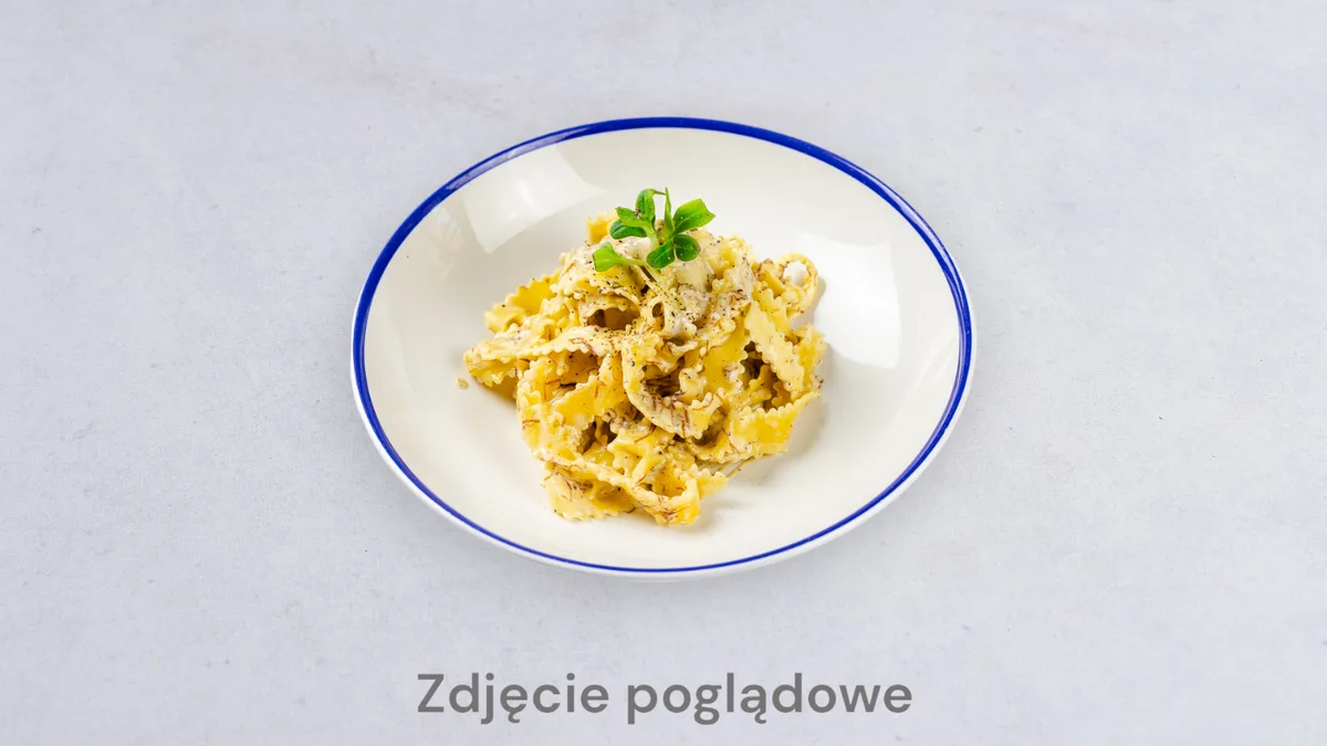 Makaron Tagiatelle w sosie grzybowo - śmietanowym