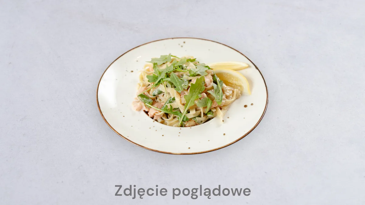 Tagliatelle z Łososiem