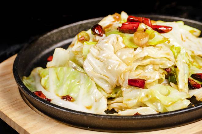 Chinese Cabbage w/ Chili Pepper 熗炒蓮花白