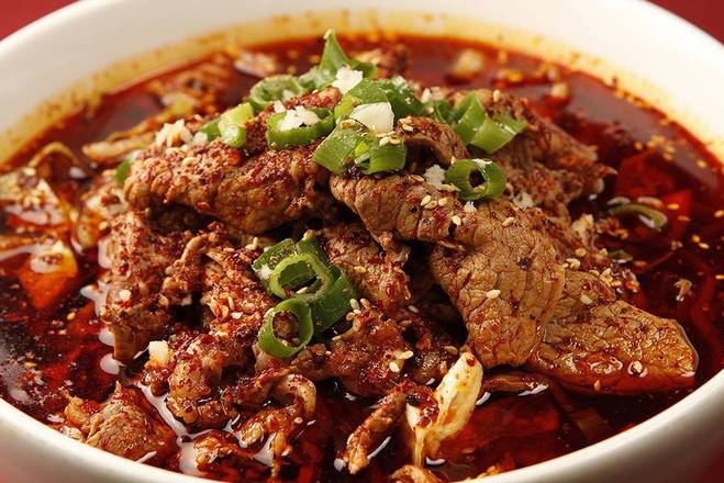 Tender Beef in Flaming Chili Oil 水煮牛肉