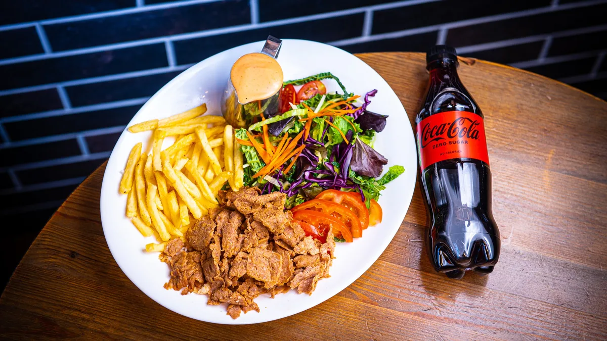 Pitsa + kebab kombo
