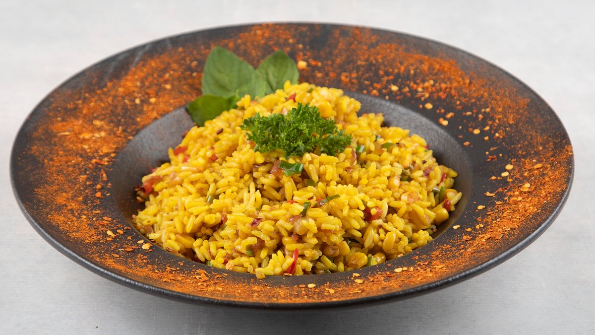 Paella con verduras