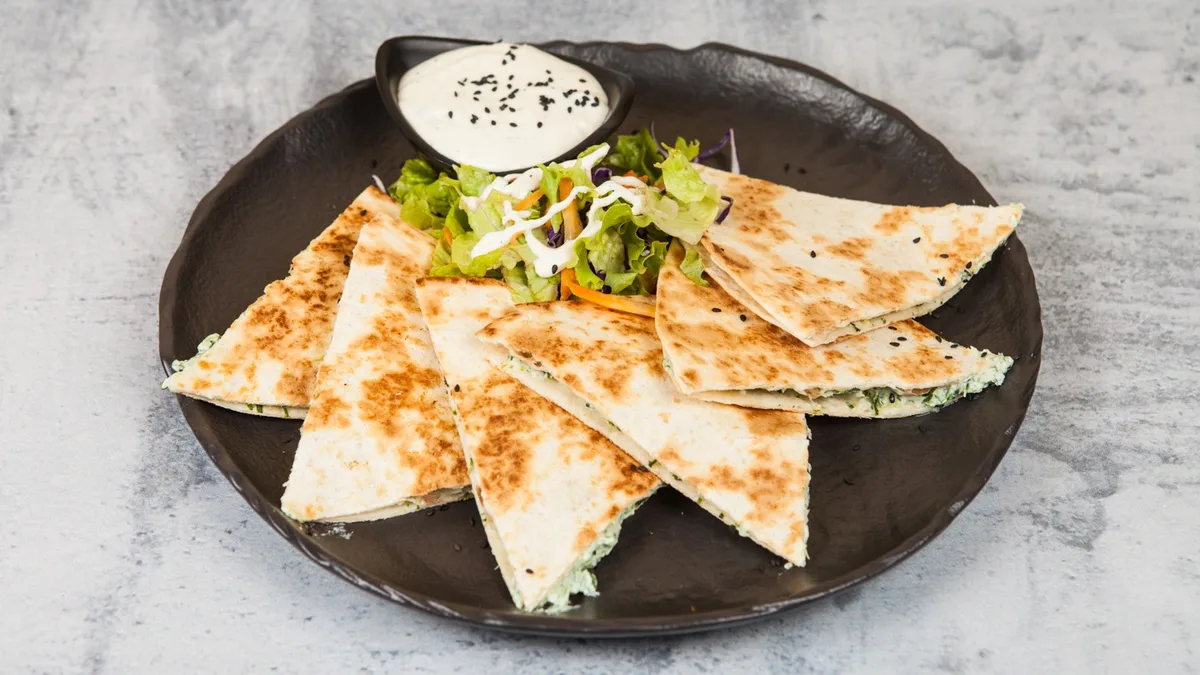 Quesadilla espinacas