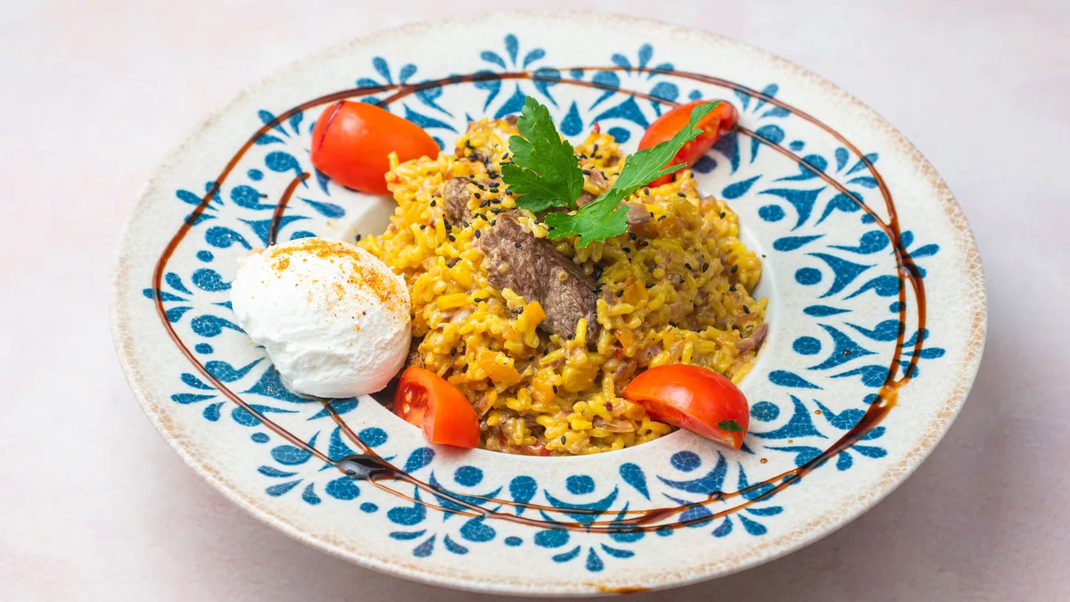 Paella con Carne