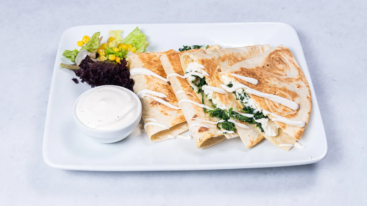Quesadila espinaca