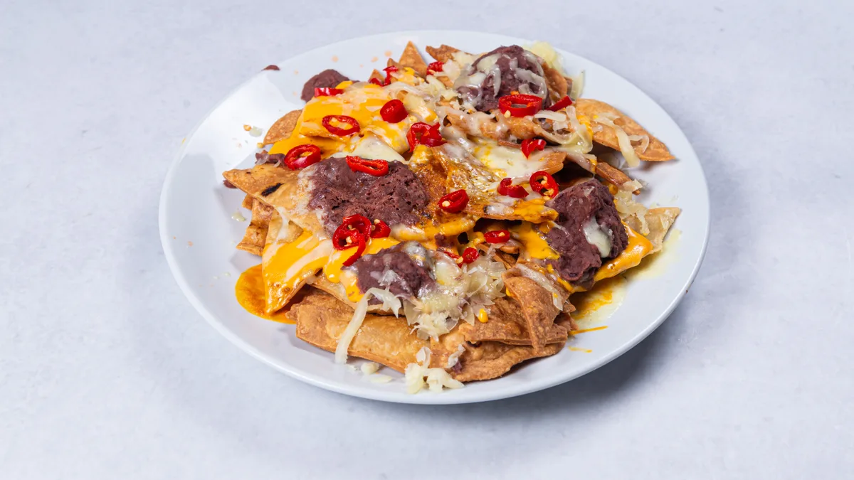 Tortila chips kon nachos