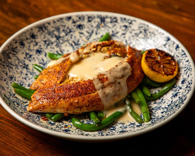 Bronze Stuffed Trout