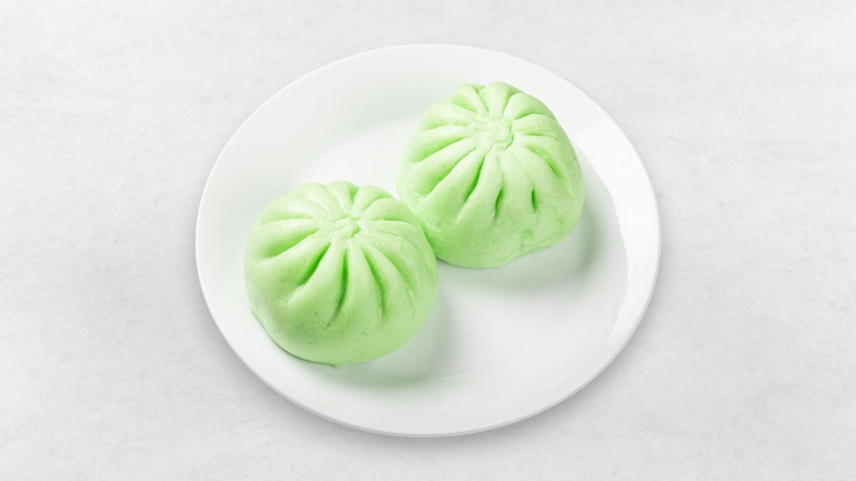 Mini Pandan Kokosbrötchen