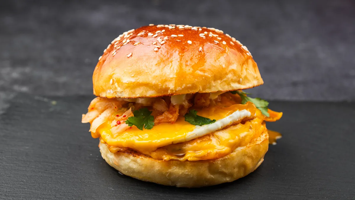 Kimchi Eggcellent Burger