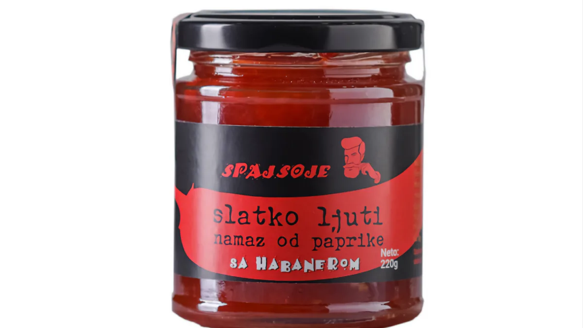 Red pepper jam with red habanero
