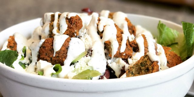 Falafel and Feta Salad