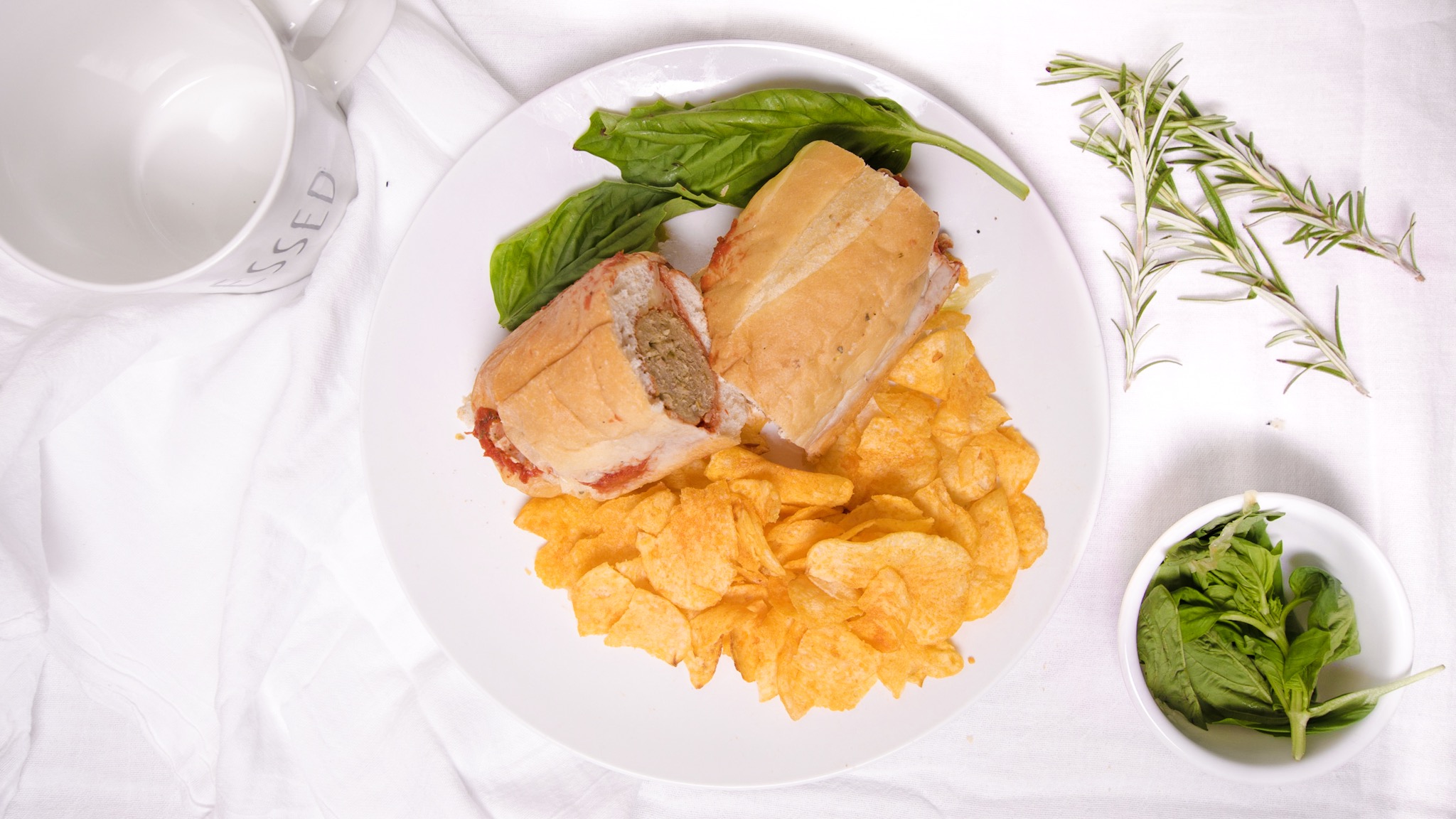 Meatball and Cheese (Half)