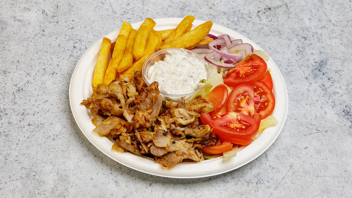 Görög gyros tál
