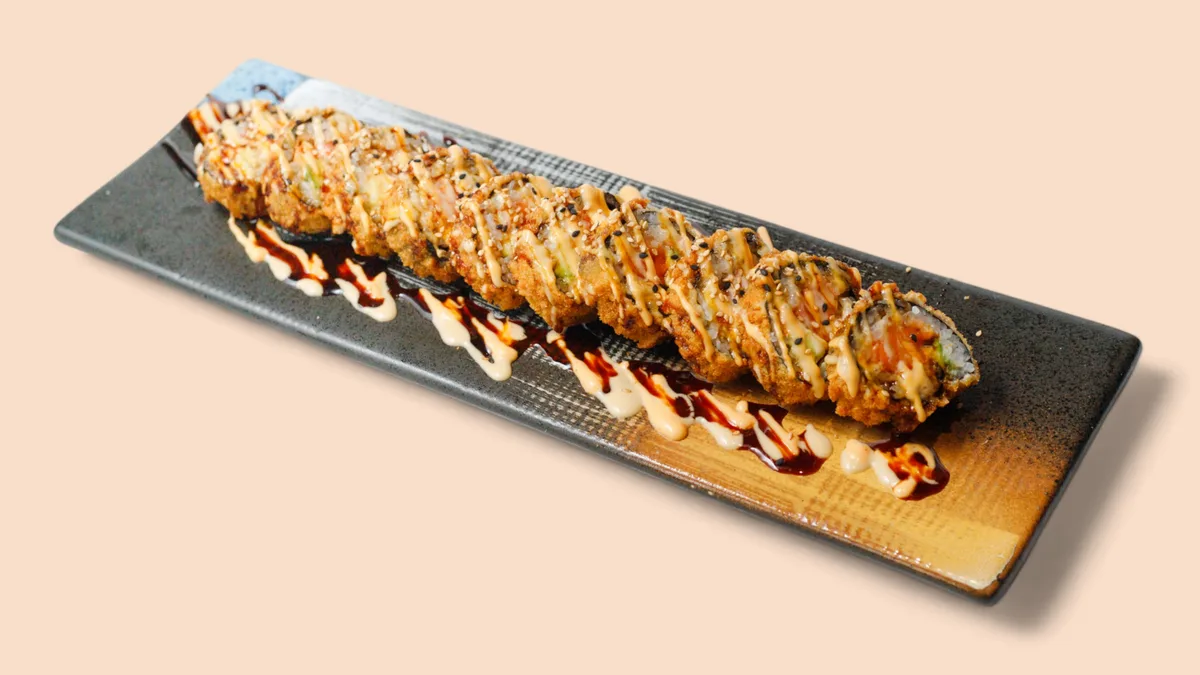 T70. Salmon Tempura Roll