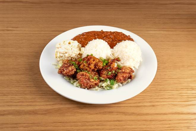 Korean Fried Chicken and Chili Mixed Plate