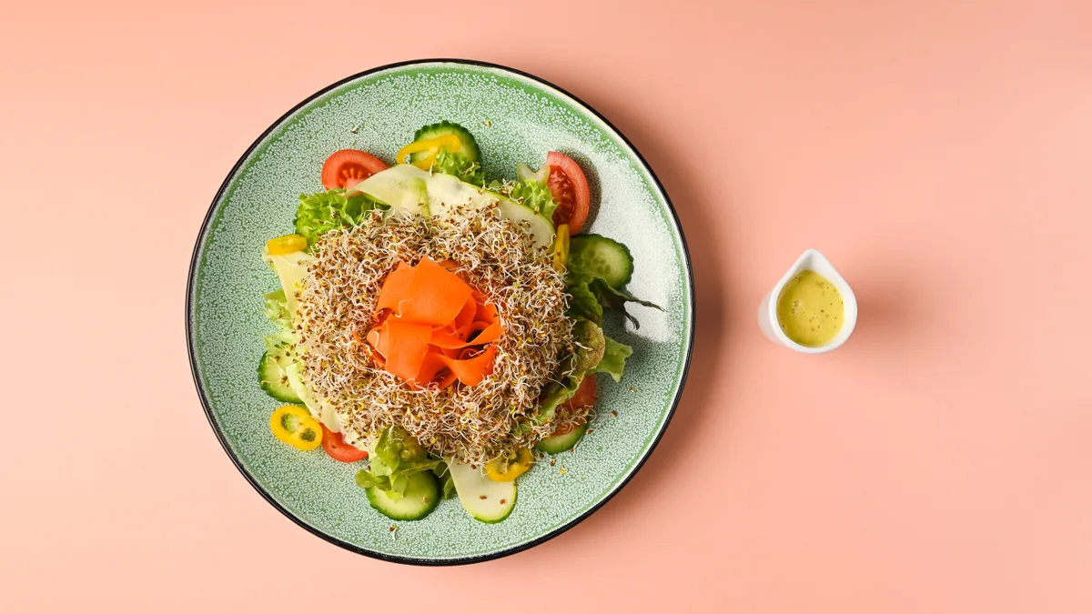 Raw Vegetables Salad