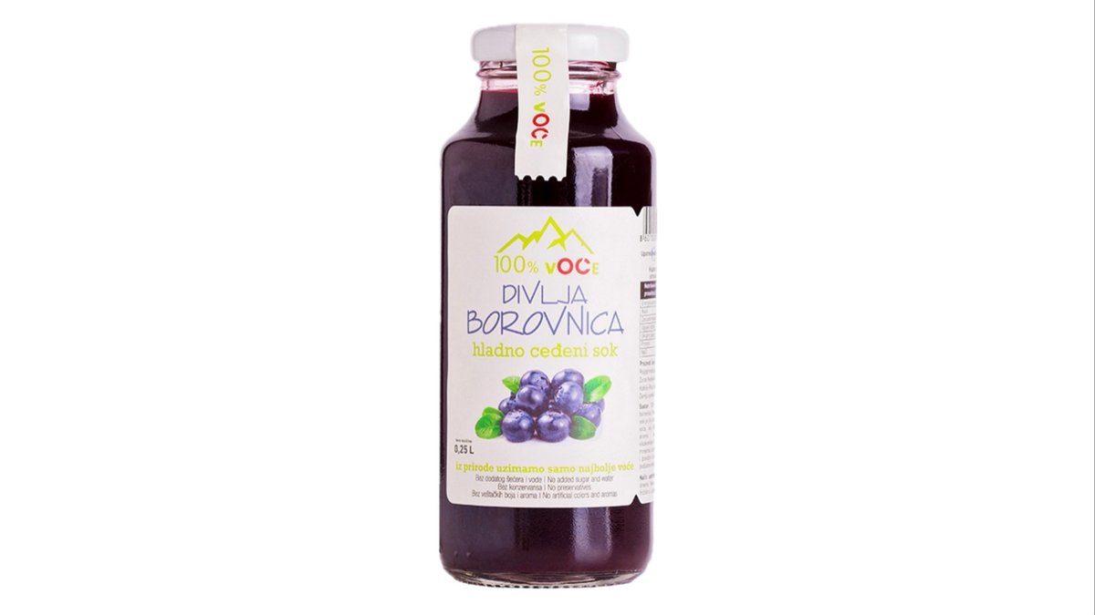 Hladno ceđena divlja borovnica