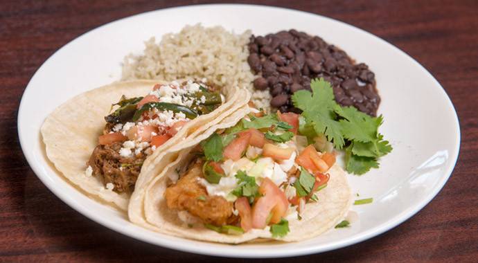 2 taco combo, deluxe