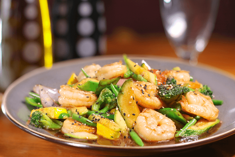 Wok de Camarones