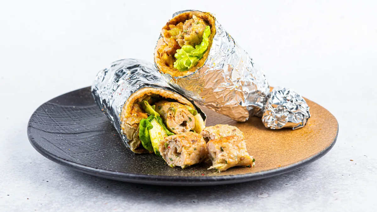 Kylling Seekh Kebab Wrap