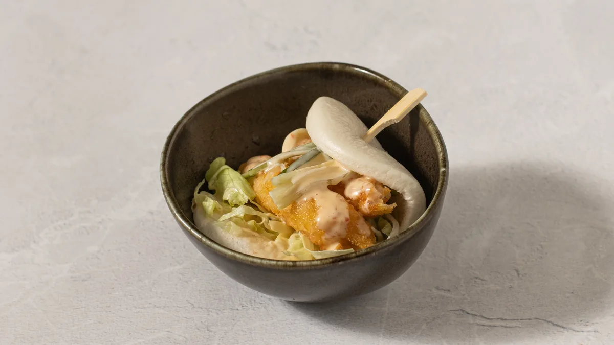 Tempura Γαρίδες Bao Bun